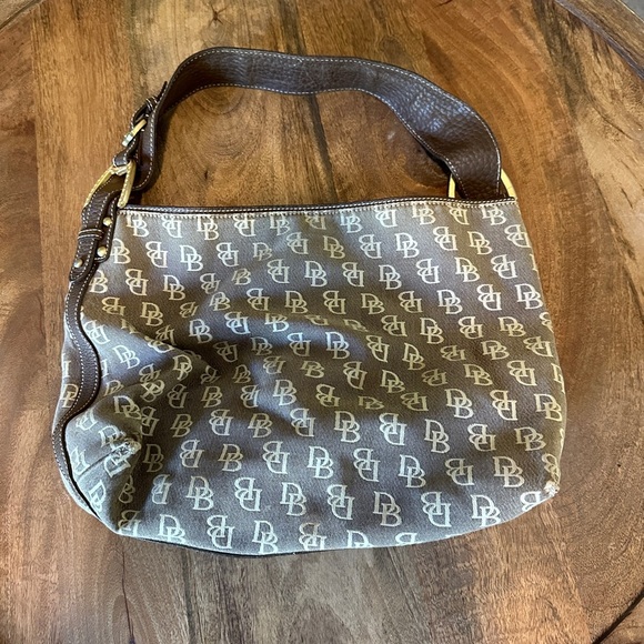Vintage Dooney & Bourke Canvas Hobo - Picture 2 of 5